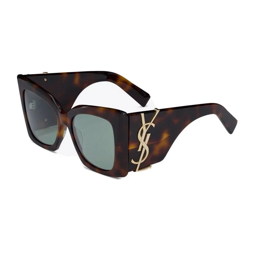 Saint Laurent SL M119 BLAZE 002 Havana Gold YSL LOGO AUTHENTIC Sunglasses - Picture 3 of 9